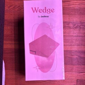 Soft Pink Geometric Wedge Pillow for Bedding